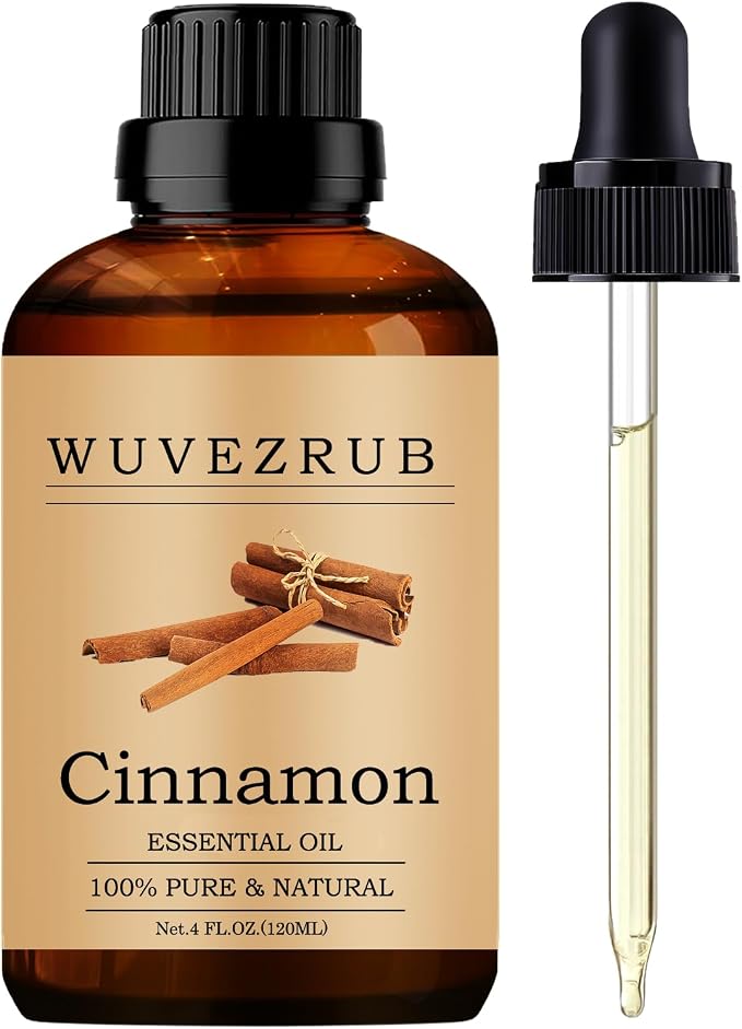 Cinnamon Essential Oils, 120ML Pure and Natural Essential Oil for Aromatherapy Diffuser - Cinnamon /4 Fl Oz