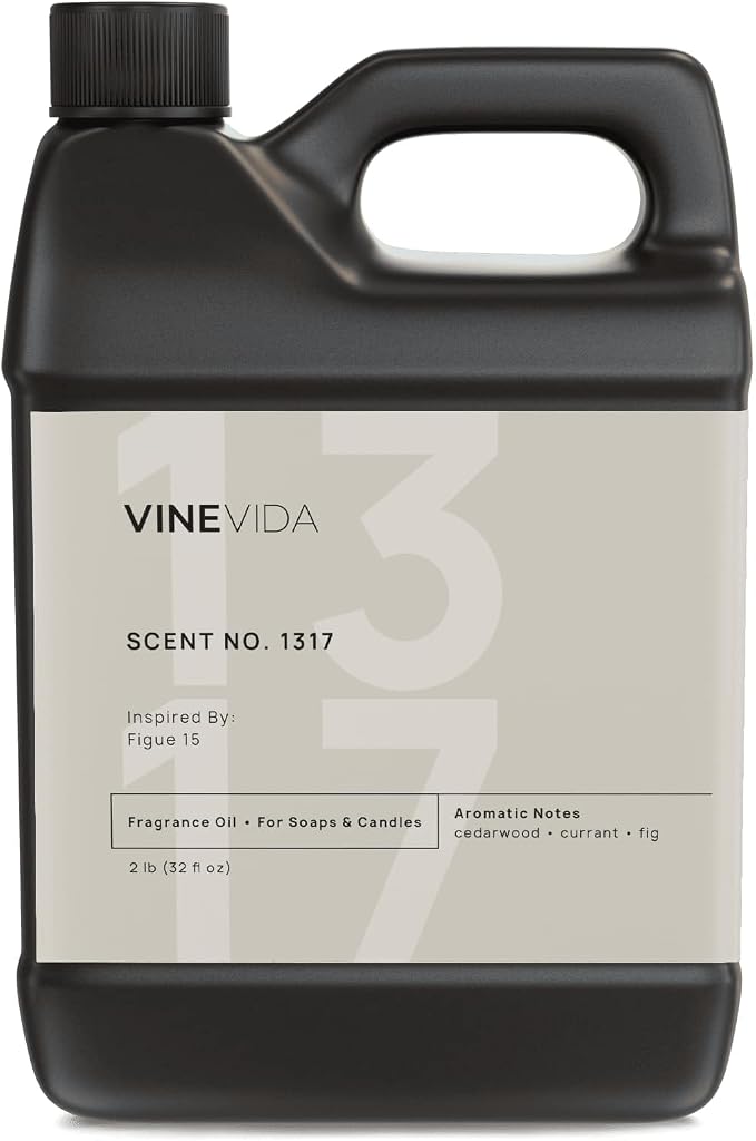 VINEVIDA Scent NO. 1317 Fragrance Oil - 32oz (2lbs) - Inspired by: Figue 15 Fragrance Oil for Candle Making - Made in USA Candle Scents Scents for Soap Making