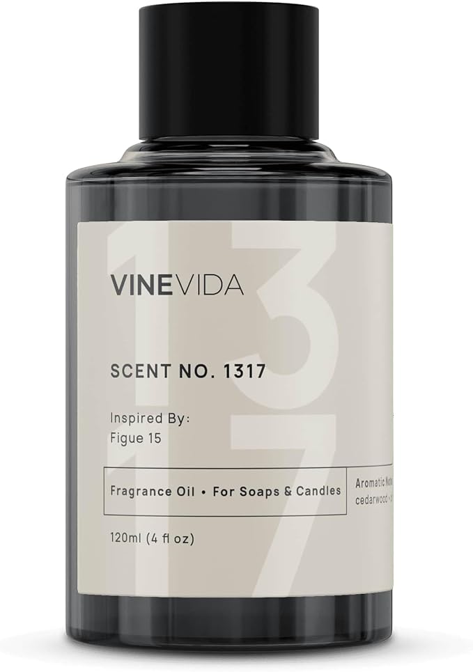 VINEVIDA Scent NO. 1317 Fragrance Oil - 120mL (4oz) - Inspired by: Figue 15 Fragrance Oil for Candle Making - Made in USA Candle Scents Scents for Soap Making