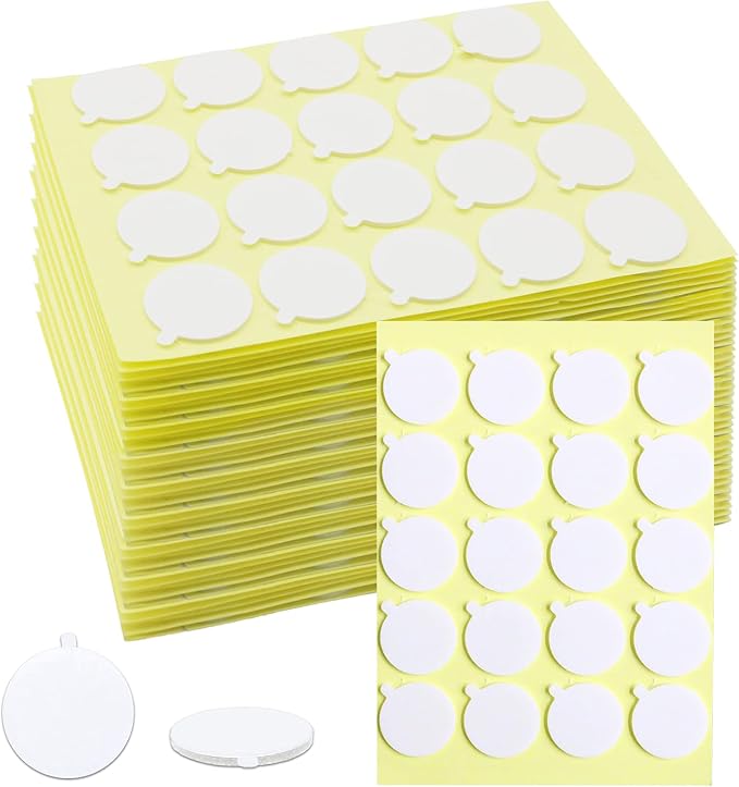 720PCS Candle Wicks for Candle Making, Candle Wick Stickers, Heat Resistance Double-Sided Stickers with The Little ‘‘Tail’’, Stickers for Candle Making
