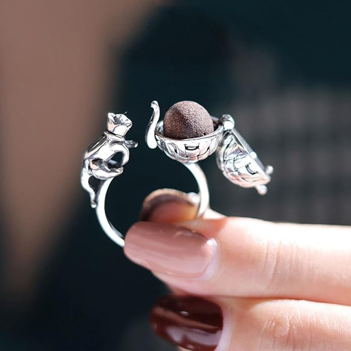 Trendy Accessory Stainless Steel Diffuser Rings for Essential Oils Perfect for Daily Wear Date Wome