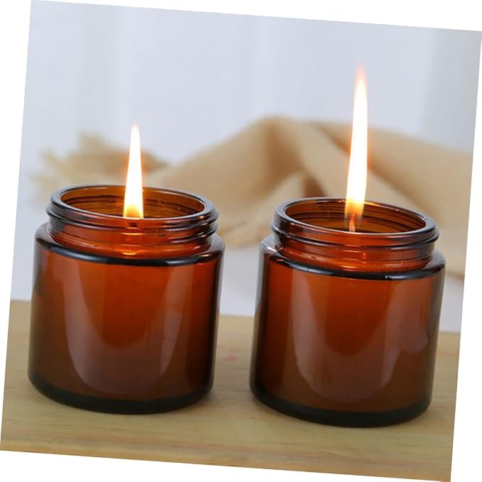 OSALADI 10Pcs Candle Making Cups with Aluminum Lids Holders for DIY Aromatherapy and Wax Projects Portable and Durable Empty Candle Containers