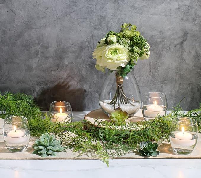 72 White Richland Floating Candles 2"