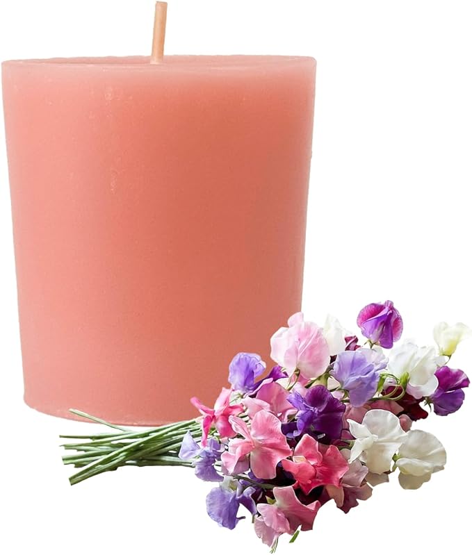 Scented Votive Candles Set of 9 – CW Studio 12 Hour Burn, Sweet Pea & Peony, Citrus Blossom, Garden Mint Fragrances – Pastel Pink, Yellow & Green – Aromatherapy Home Candles in Kraft Paper Gift Box