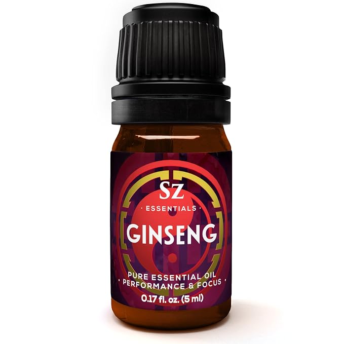 Ginseng 100% Pure, Essential Undiluted Oil - Extracted from Korean Red Panax Ginseng - Rich & Fresh Scent with Earthy Overtones - Therapeutic Grade & Vegan - 0.17oz (5ml)