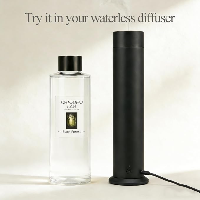 Black Forest Scented Oil Diffuser Refill 6.76 fl oz Natural Essential Oil, Aromatherapy, SPA and Home Decor for Men, 0% Alcohol, Unique Blend to Promote Sleep & Relieve Stress
