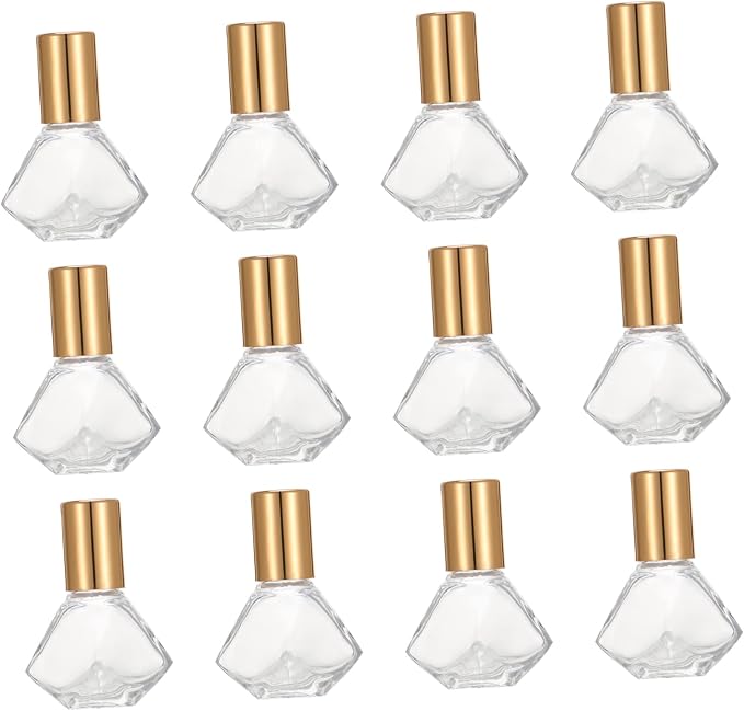 DOITOOL 8ml Essential Oil Roller Bottles Set Leakproof Roller Bottle Kit for Aromatherapy Portable Mini Perfume Bottles