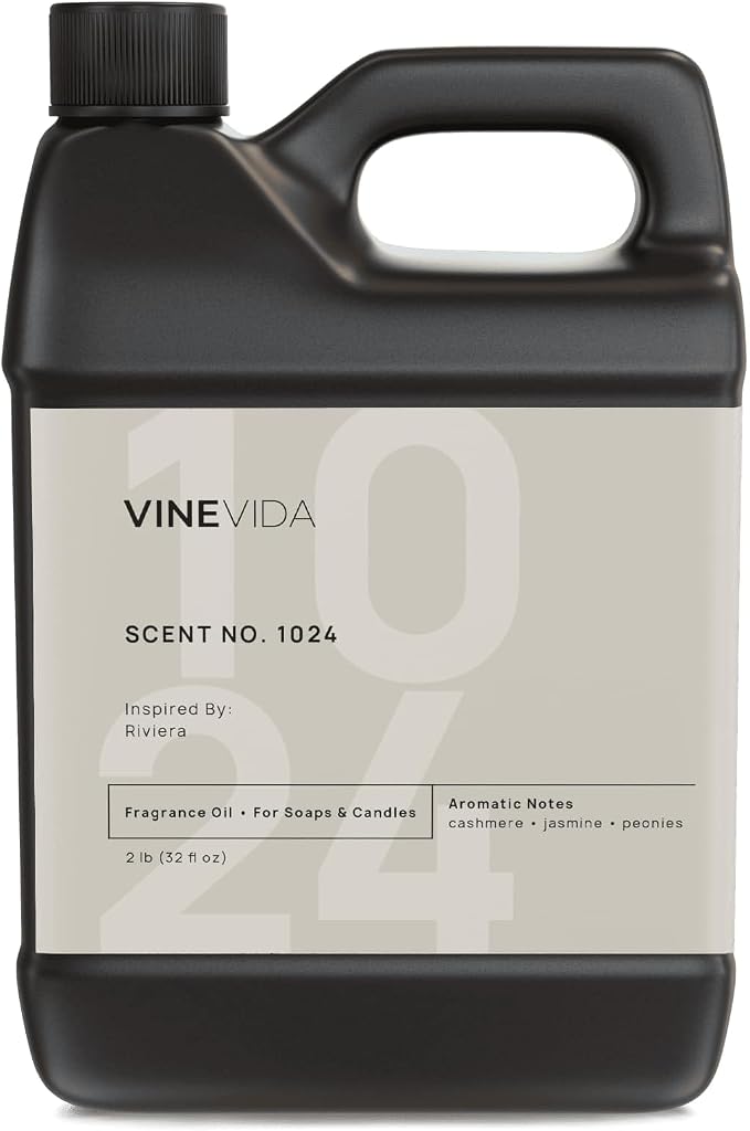 VINEVIDA Scent NO. 1024 Fragrance Oil - 32oz (2lbs) - Inspired by: Riviera Fragrance Oil for Candle Making - Made in USA Candle Scents Scents for Soap Making