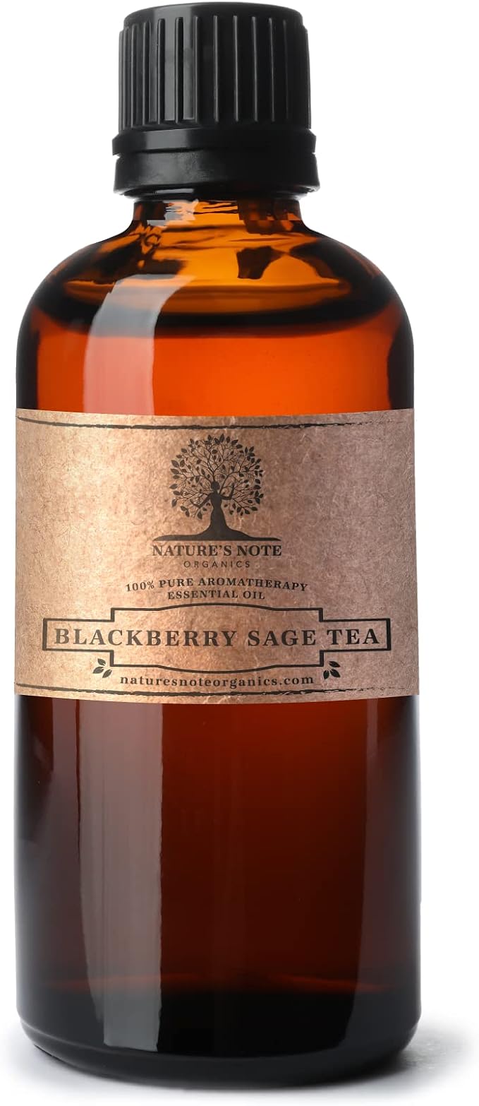 BlackBerry Sage Tea - 100% Pure Aromatherapy Grade by Nature's Note Organics - 4 Fl Oz