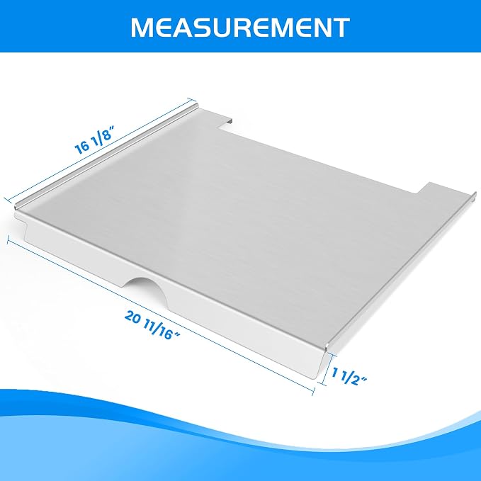 Drip Tray for Traeger Timberline 850 AC Heat Baffle Diffuser Plate Older Model Pellet Grill Flame Broiler Grease Drip Pan Replacement Parts KIT0215 BCA934 Smoker BBQ Accessory