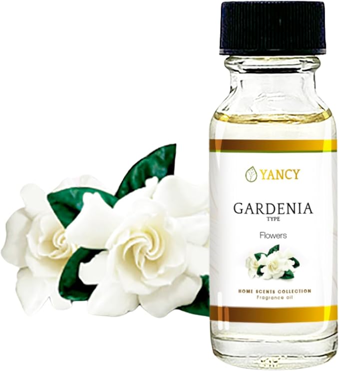 YANCY Gardenia Home Collection Fragrance Oil (1/2 oz), Pure Gardenia Floral Scent, Elegant Fragrance for Diffusers, Oil Burners & Aroma Lamps, Fresh Floral Ambiance for Any Room