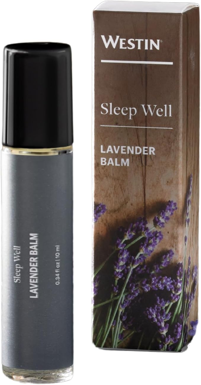 Westin Hotel Sleep Well Lavender Balm - Lavender and Chamomile Essential Oils Roll-On for Better Sleep (10 ml)