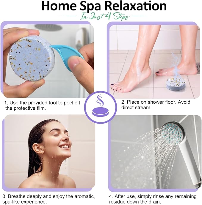 Shower Steamers Aromatherapy Birthday Gifts for Women - 8 Pack Shower Bombs with Natural Essential Oils, Self Care Relaxation Home Spa Gifts for Mom Wife, Teacher Appreciation Gift
