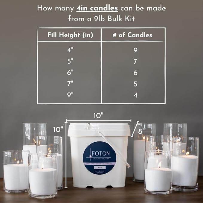 Foton Pearled Candle 9lb - Bulk Festive Fir Christmas Tree Scented Non Toxic Luxury Long Lasting Powder Wax Sand Candles - Refillable Pearl Foton Candle Sand with 100 Wicks for Candles Making