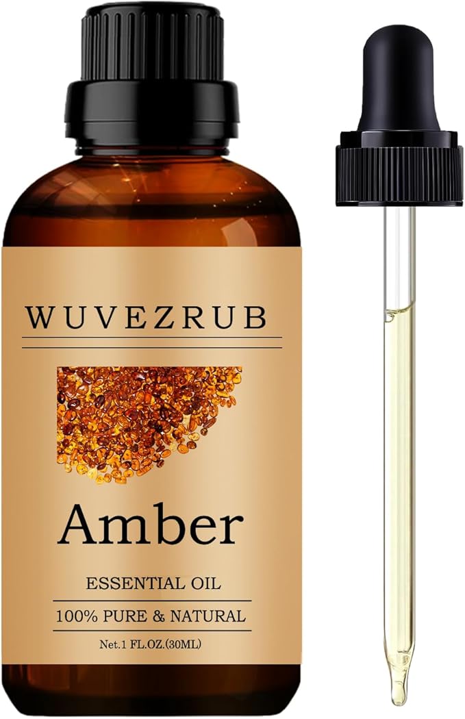 Amber Essential Oils, 30ML Pure and Natural Essential Oil for Aromatherapy Diffuser - Amber /1 Fl Oz