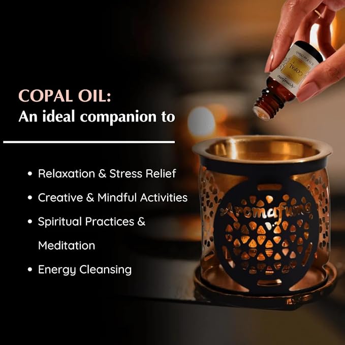 Copal Resin Essential Oil Diffuser Blend 30ml by Aromafume | Protium Copal (Burseraceae) Extract | Native to Mexico | Deepened Relaxation & an ambience for Rituals | Charged with Pure Resins