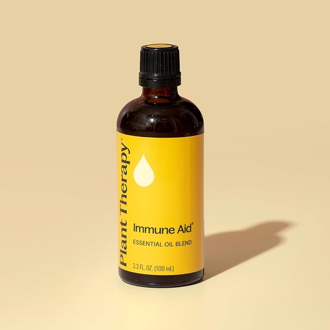 Plant Therapy Immune Aid Essential Oil Blend 100 mL (3.3 oz) 100% Pure, Undiluted, Natural Aromatherapy, Natural Immune Support, Fresh Scent