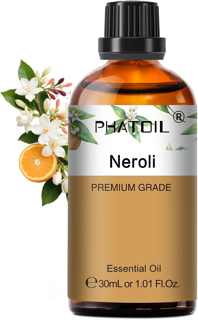 Neroli 1.01fl.oz Essential Oil, PHATOIL Pure Aromatherapy Oils for Diffuser, Humidifier, Perfect for DIY Soap, Candle, Bath Bombs Making(30ml)