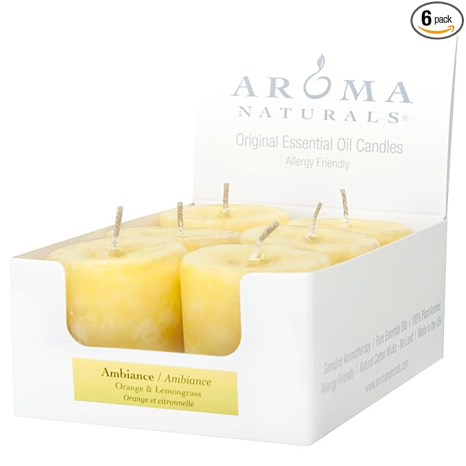 Aroma Naturals Ambiance 6 Count Votive Candles