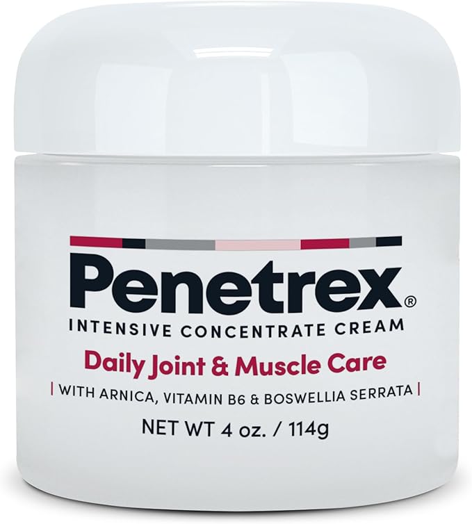 Penetrex Joint & Muscle Care - Soothing Massage Cream - Premium Whole Body Rub with Arnica, Vitamin B6 MSM & Boswellia - Non-Greasy 4oz Cream
