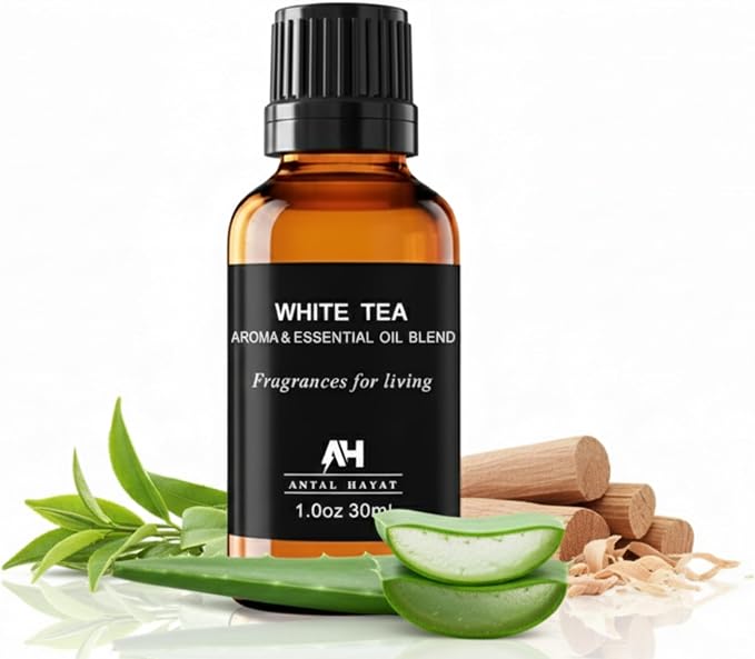 Hotel Diffuser Oil Inspired by White Tea Hotel Scent 30mL – Essential Oil Blend for Ultrasonics and Waterless Diffusers - Premium Fragrance for Home - Home Luxury Scent with Glass Bottle & Dropper