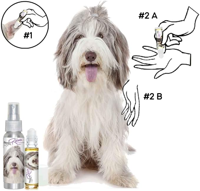 The Blissful Dog Bearded Collie Relax Dog Aromatherapy, 0.45-Ounce Roll-On