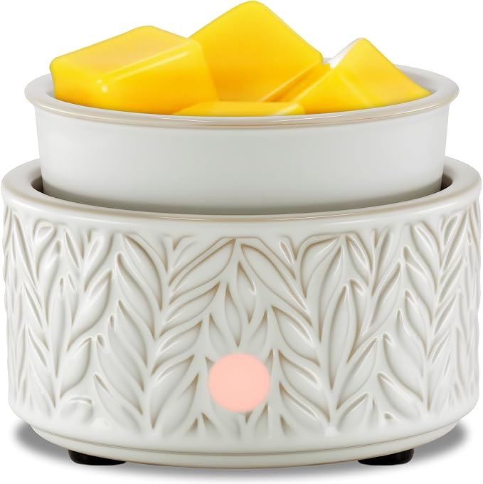 EQUSUPRO Wax Melt Warmer for Scented Wax Melts- Electric 4 in-1 Ceramic Candle Wax Warmer Burner Fragrance Wax Melter for Home Office Bedroom Living Room Decor & Gifts for Women