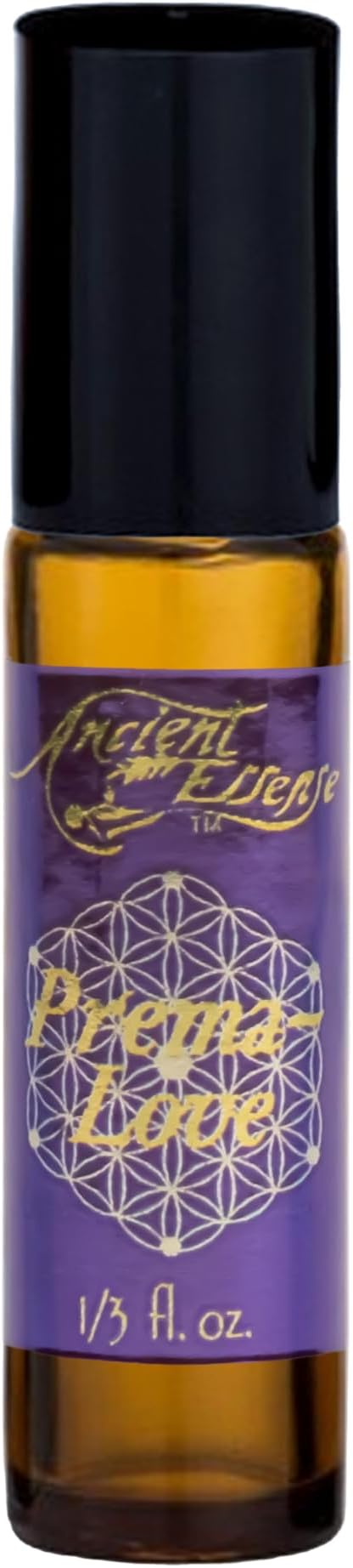 Ancient Essence Prema Love Roll On Essential Oil Embrace Love & Devotion Rejuvenates Skin Aromatherapy Calming & Relaxing Therapeutic Grade (1/3 FL OZ)