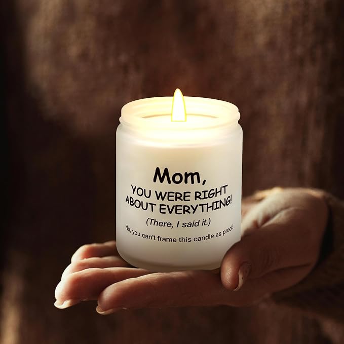Lihome Mothers Day Gifts for Mom from Daughter Son, Funny Mother's Day, Birthday, Thanksgiving, Christmas Gifts, Vanilla Coconut Candles