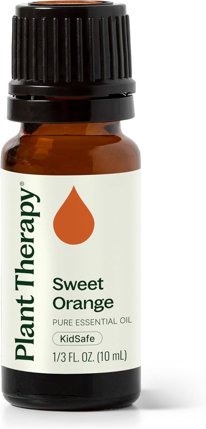 Plant Therapy Sweet Orange Essential Oil, 10 mL (1/3 oz), 100% Pure and Undiluted, Natural Aromatherapy, Great for Diffusers and DIY Skincare