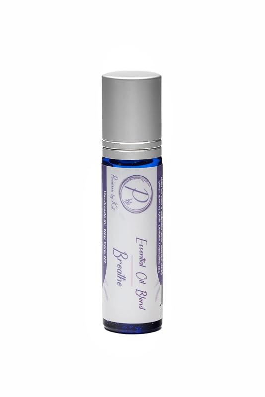 Therapeutic Grade Essential Oil Roll-on | Pre-diluted | 100% Pure | Wellness Support | Natural Fragrance (Breathe)
