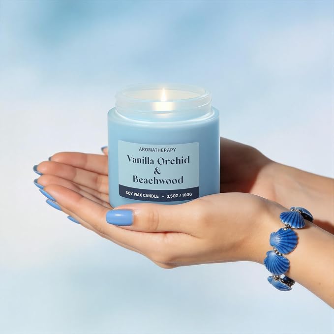 Summer Scented Candles Gifts for Women, Soy Candle Gift Set, 2 Pack Fresh Summer Aromatherapy Candles for Relaxing & Home Decor