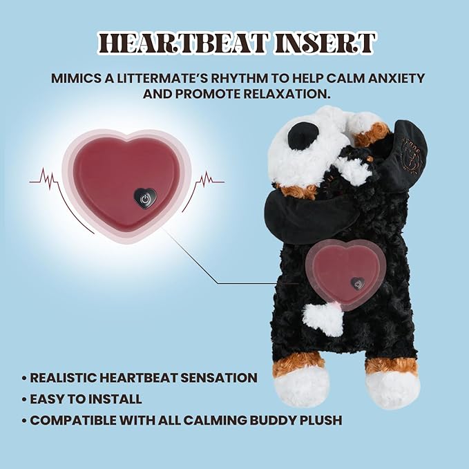 Teddy - Puppy Heartbeat Toy for Anxiety Relief with Reusable Heat Pack and Lavender, Sleep Aid for Dogs, Plush Comfort Toy for All Breads (Teddy Kit)