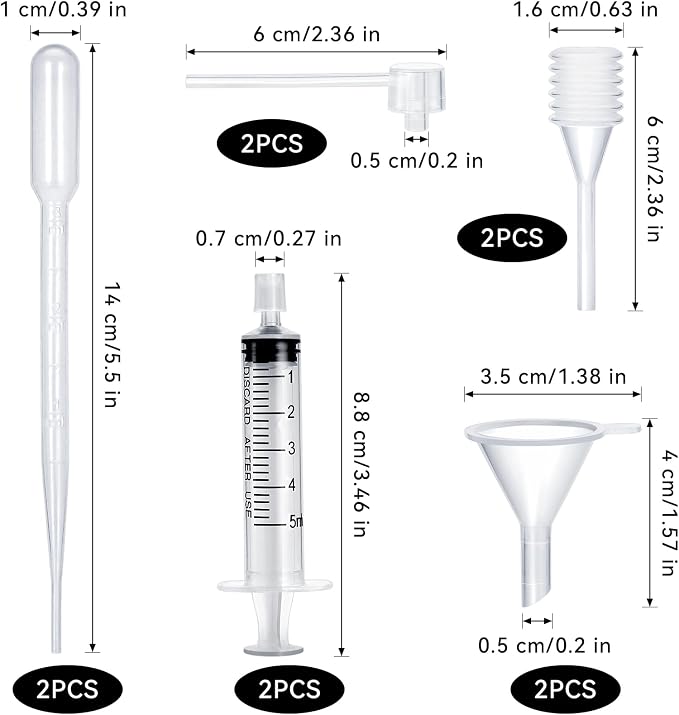 10pcs Perfume Refill Tool Kit,Plastic Perfume Dispenser Transfer Tools,Travel Refill Tool Set for Liquid Cologne Fragrance Sample Essential Oils