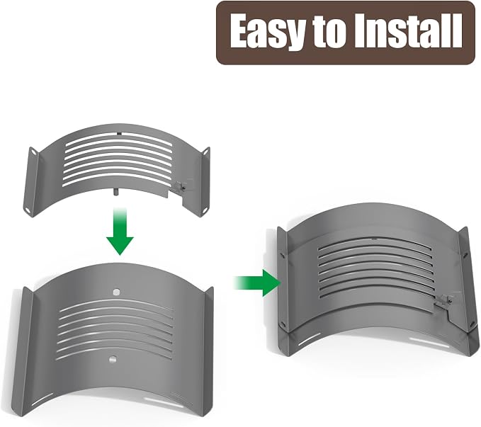 Upgraded Sliding Cover Bottom Kit Replacement for Pit Boss PB1230 Series Combo Pellet Grills,Flame Broiler Parts for Pit Boss PB1230SP, PB1230CC, PB1230G, PB1100PSC2, PB550G Pellet Smoker Accessories