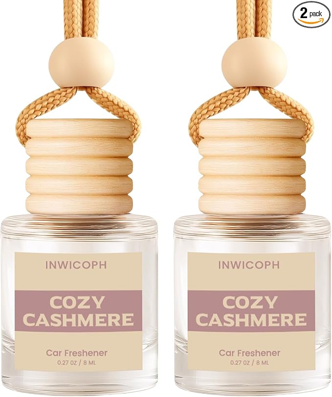 Car Air Freshener Diffuser Hanging, Cozy Cashmere Fragrance Oil