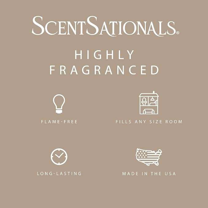 ScentSationals Cuddle Up Scented Wax Melts - Tonka & Oud Scents, 10oz (24 Cubes)