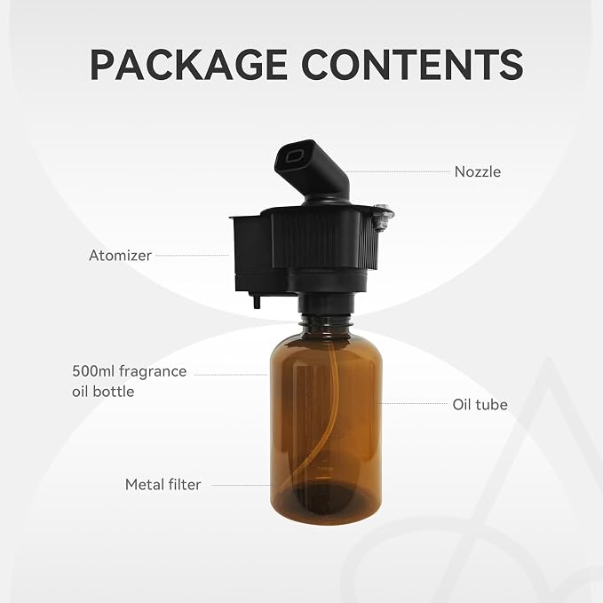 AORMADD Replacement Nozzle Bottle Set, Only Compatible with U5 Diffuser (Black)