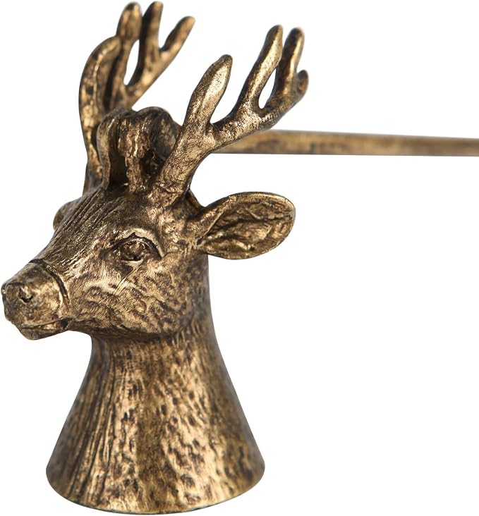 NIKKY HOME Candle Snuffer, Deer Decorative Candle Extinguisher Candlesnuffer with Long Handle Candle Snuffers Wick Snuffer Candle Accessory Vintage Candle Accessories Gift