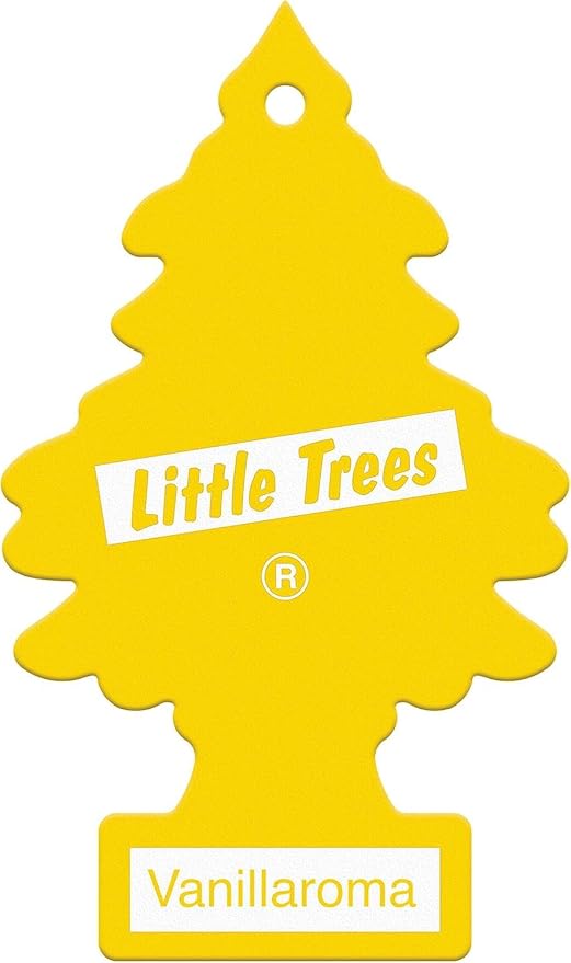 LITTLE TREES Car Air Freshener | Hanging Paper Tree for Home or Car | Vanillaroma | 3 Pack