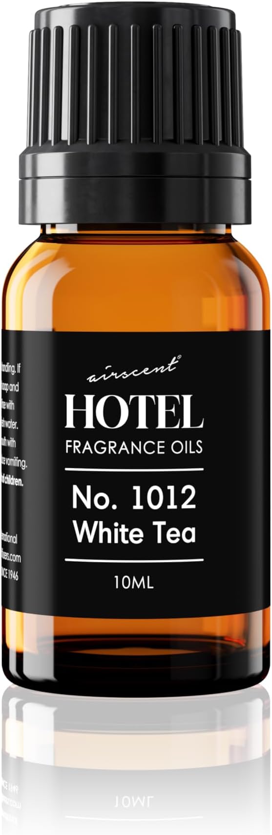 AirScent Hotel Diffuser Oil No. 1012 Inspired by The Renowned White Tea Hotel Scent - Premium Fragrance Oil for Ultrasonic and Waterless Diffusers and Crafting - 10 mL, 0.34 fl oz Bottle