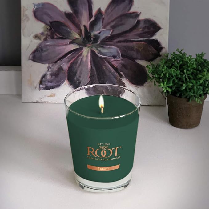Root Candles Holiday Scented Candles Honeycomb Veriglass Premium Handcrafted Beeswax Blend Candle, Large, Bayberry