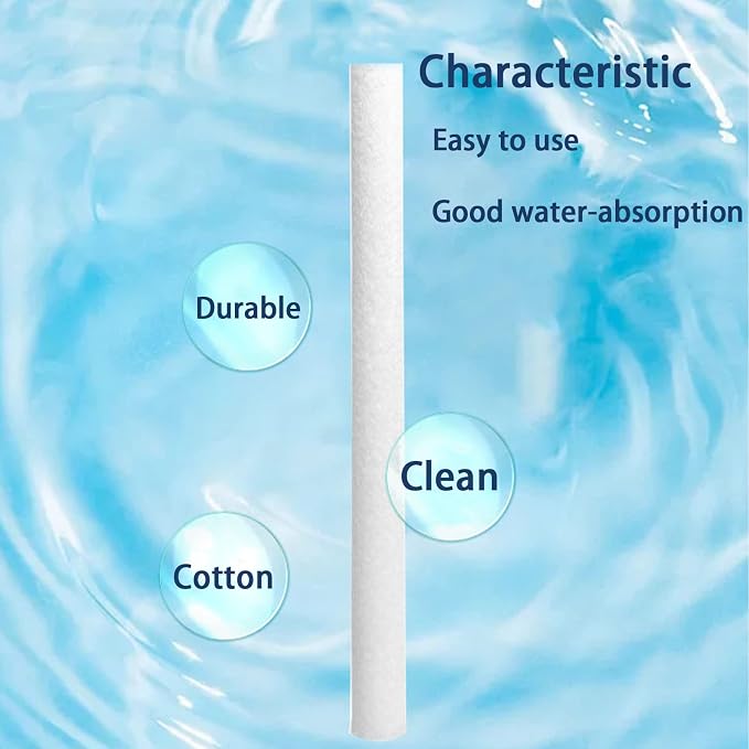 24PCS Humidifier Filters Sticks 4.64'' Replacements Cotton Stick Small Humidifier Filter Stick for INVODA Mini Cool Mist Humidifiers (24 PCS+Transparent box)