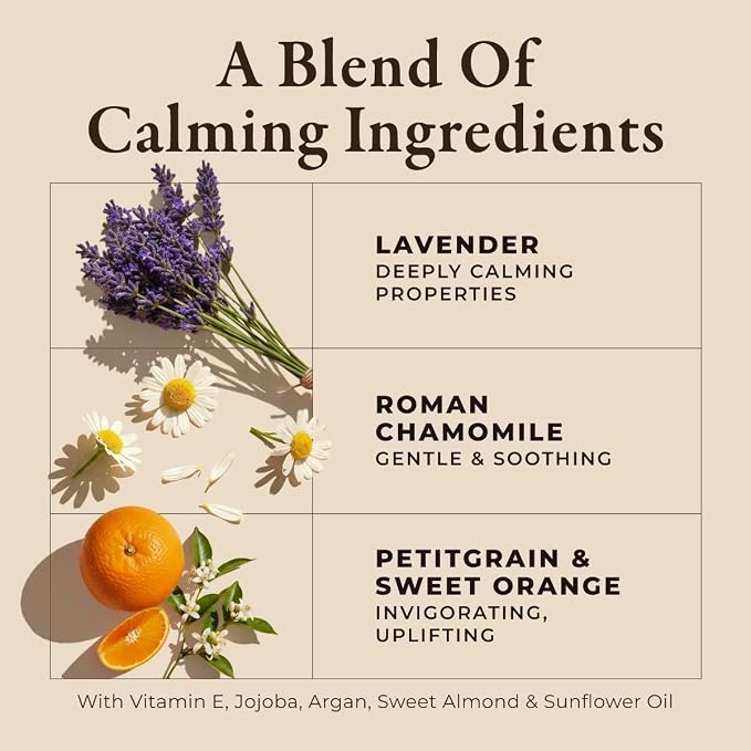 Gya Labs Calming Massage Oil - 6.76 Fl Oz - Lavender Massage Oil & Total Relaxation, Inspires Spa-Like Atmosphere - Authentic Ingredients, Non-Gmo And Cruelty-Free