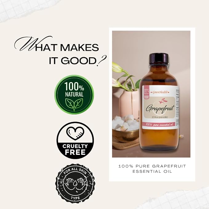 Grapefruit Essential Oil - 16 fl oz - Aluminum Bottle - 100% Essential Oil - GreenHealth