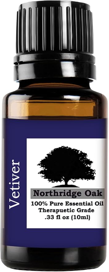 100% Pure, Undiluted Vetiver Essential Oil - Therapeutic Grade Vetiveria zizanoides Oil for Aromatherapy…