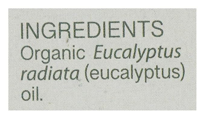 Aura Cacia, Organic Eucalyptus Essential Oil, 0.25 Fl Oz