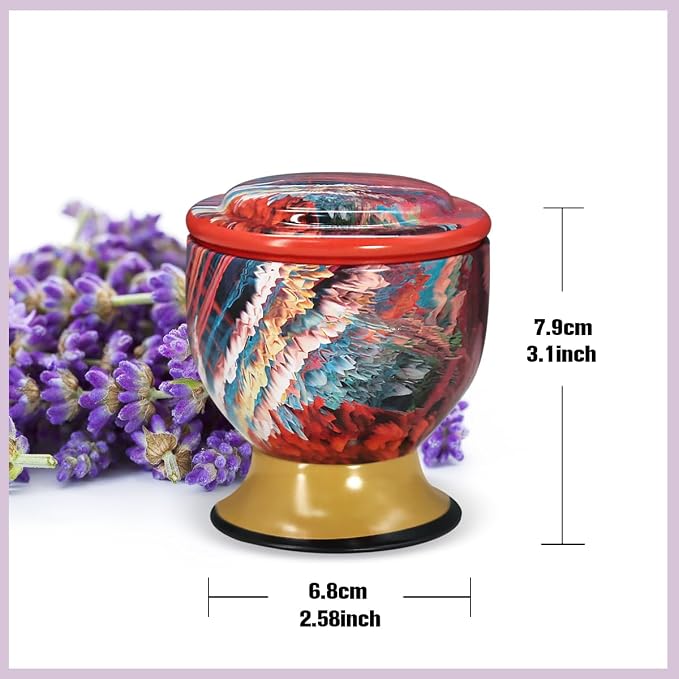 Home Aromatherapy Candles, 2 Packs of 4-Ounce Natural Soy Candles, Portable tin can Candle Set, Suitable for Travel, spa, Bathing, Yoga, Home Decoration (Jasmine, Lavender)