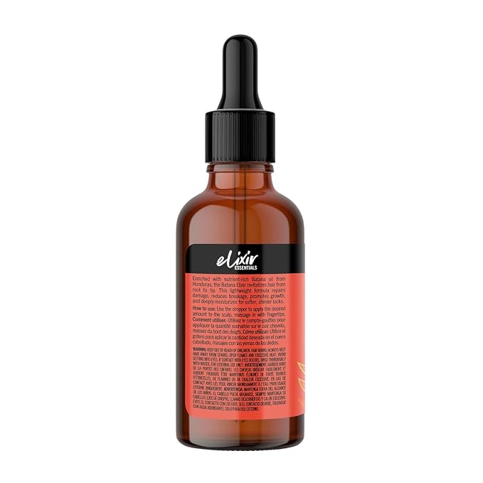 Aunt Jackie's Curls & Coils Batana, Jojoba & Rice Elixir Hair and Scalp Oil, 2 fl oz - Revitalize, Strengthen and Shine