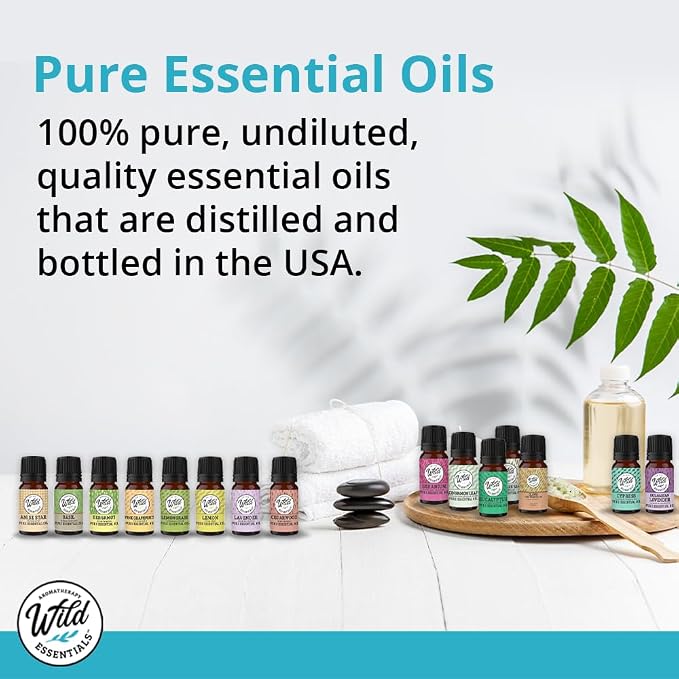 Wild Essentials Thyme Sweet 100% Pure Essential Oil - 10ml, Therapeutic Grade, Made and Bottled in The USA